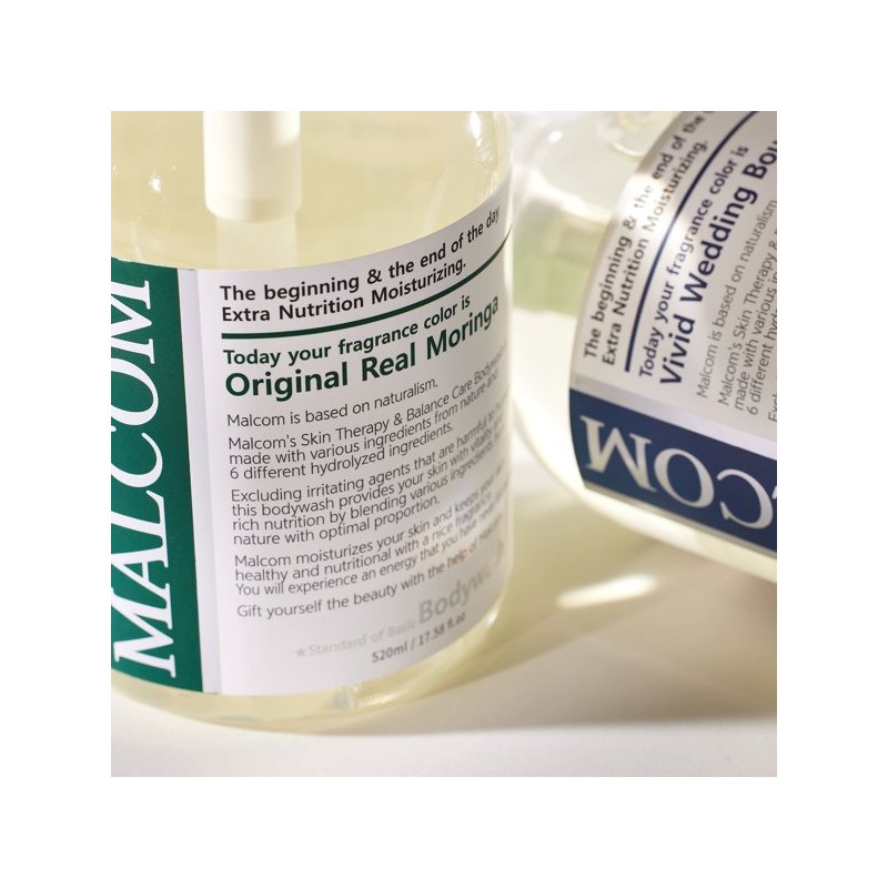 Malcolm Mildly Acidic Allergy Free Body Wash (Dry White Musk)