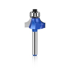MACHSWON Round Over Router Bits 1/4" Shank,Roundover Beading Router Bit,Tungsten Carbide Blades,Corner Rounding Edge-Forming,Round Over Edging Router Bits 6.35mm Radius