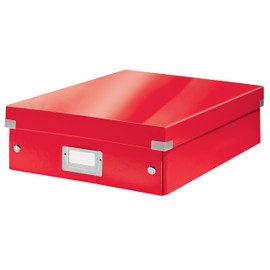 Leitz WOW 60580026 Click & Store Range Medium Organiser Box, Red