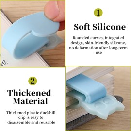 3 PCS Automatic Bookmark Silicone Bookmark Automatic Book Mark for Reading Smart Mark Bookmark Cute Unique Auto Bookmark Suitable for Women Men Children Readers