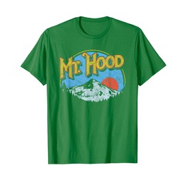 Vintage Mt Hood Oregon Nature & Outdoors Retro Graphic T-Shirt