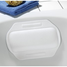 Wenko 3001401100 Neck cushion Florida White bathtub cushion, Plastic, 34.5 x 2.3 x 24 cm, White