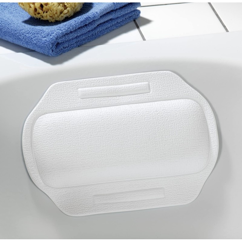 Wenko 3001401100 Neck cushion Florida White bathtub cushion, Plastic, 34.5