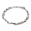Naru Stainless Steel Silver Chain Bracelet, Men's, Women's, Matching Couples,