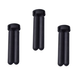 PAPU BABY Set de 3 Salvamanteles Plegables de Silicón Salvamanteles Protector para lo Caliente 3 Piezas (Negro)