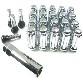 West Coast Accessories W5514ST 14 mm x 1.5" Spline Closed End Wheel Truck Lug Nut Installation Kit - 5 Lug