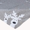 texpot Table Runner 40 x 140 cm Light Grey White