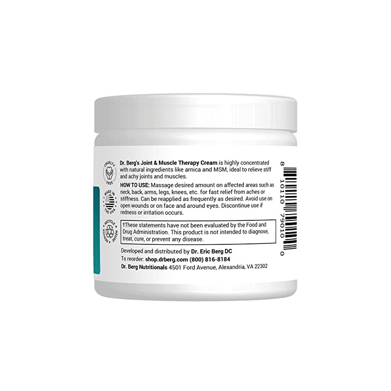Dr. Berg's Joint & Muscle Cream - Workout Recovery, Full-Body
