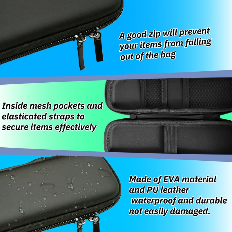 Tabanzhe Durable Hard Shell Pen Case,EVA Carrying Case,Multifunctional Case for