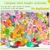 120PCS Luminous Mini Animals Glow in The Dark, 43 Style