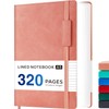 Journal Notebook A5 Hardback, Leather Notebook Notepad with 320 Pages