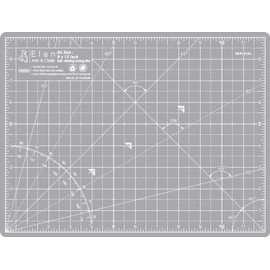 Elan Cutting Mat A4 Grey, 5-layer Self-healing Cutting Mat A4, Craft Mat, Cutting Mat 12x9 INCH, Self Healing Cutting Mat A4, Cutting Mat A4 Self-healing, Hobby Cutting Mat Grey, Work Mat, Self