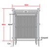 Beimo 48 "H x 42 "W Air Conditioner Fence Privacy