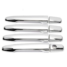 Dreamseek 8Pcs 4 Door Handle Cover Compatible with Mitsubishi Outlander/Lancer 2008-2020 Exterior ABS Molding Protector Trim (Chrome Plated)