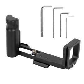 Quick Release Plate Vertical L shaped Bracket Grip Holder for SONY RX100/Ii IIi IV/V/VI(black)