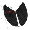 Samcos Motorcycle Tank Pad Black/Transparent Left & Right Set Knee