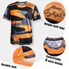 Mens Mountain Bike Jersey Short Sleeve MTB Shirts Moisture-Wicking and