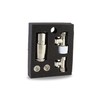 Brushed Nickel Thermostatic Radiator Valve Angled TRV Corner Radiator Thermostat