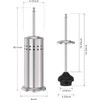 Dowry Anti-Hand Off Toilet Plunger with Holder for Bathroom,Powerful Efficient