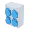 European Wall Socket 4P IP44 Waterproof Building Power Distributor for
