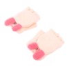 USB Heated Knitted Flap Gloves Half Finger 5V Winter Heating