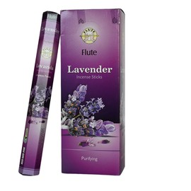 Flute Lavender Incense Sticks from India - 120 Insence-Sticks (6 Pack x 20 PCS) - for Pure Air, Yoga, Meditation, Relaxation Fragrance Incense,Home Refreshing