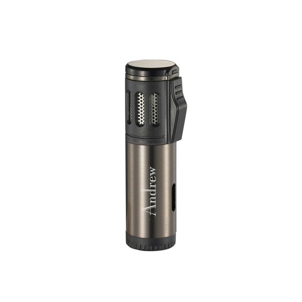 Personalized Visol Artemis Triple Torch Flame Cigar Lighter (Shipped Without Butane)