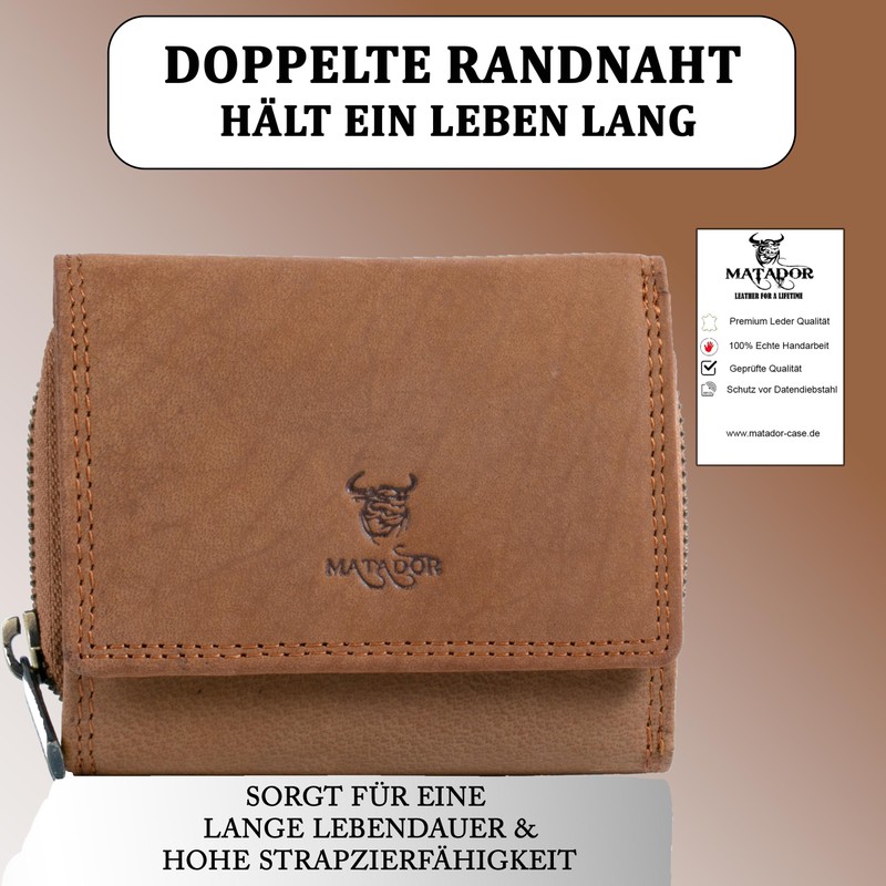 MATADOR 558 Small Wallet, Light Brown, Modern