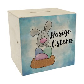 Rabbit Easter Money Box Made of Wood with Cute Easter Bunny as a Savings Aid for the Beautiful Spring Time and Anyone Who Loves Easter and Look forward to the Easter Holidays
