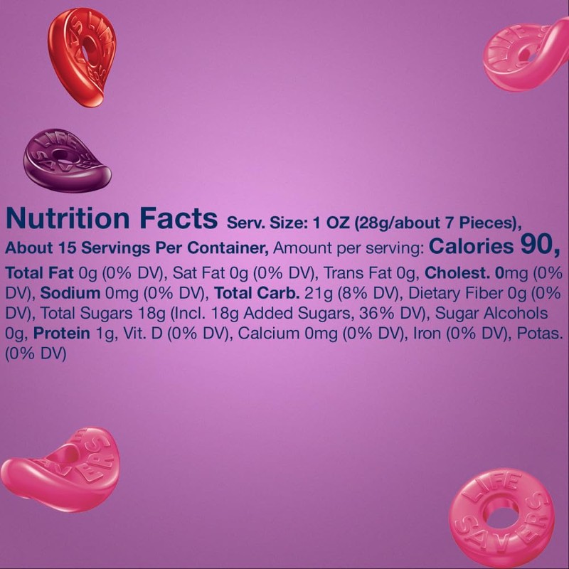 LIFE SAVERS Wild Berries Gummy Candy, 3.22 oz Bags (Pack