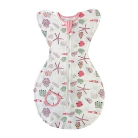 Midwives Recommended, Morroe Reflection Countermeasure, Swaddle Baby Swaddle, 100% Cotton, Baby Sleeper, Comfortable Sleep, Dusk, Crying Prevention, Fleece-Lined, Cotton, Bamboo Fiber, Organic