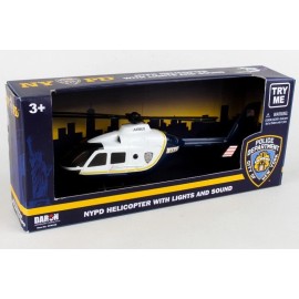 Daron NYPD Police Helicopter with Lights & Sound, NY9038 - NEW, MINT
