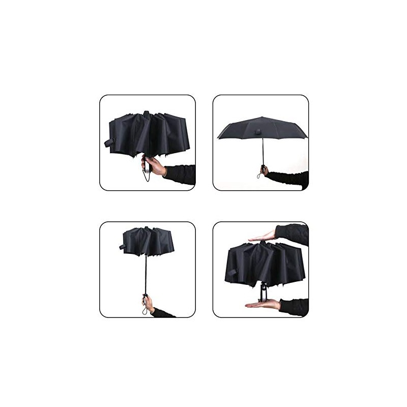 Thitex Travel Umbrella Windproof Auto Open and Close Folding Umbrella