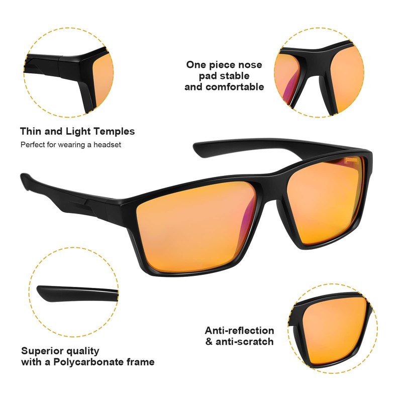 Okany Blue Light Blocking Glasses Gaming Glasses Computer Gamer Glasses