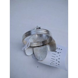 Trillium 12  Silver Color   Bees  Napkin  Rings  NEW