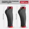 GXCROR Ergonomic Bicycle Grips with Non-Slip Point Design, Shock-Absorbing Rubber