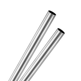 M METERXITY 2-Pack 250mm 304 Stainless Steel Tube, 8mm OD 0.8mm Wall Thickness Seamless Stainless Steel Tubing for Construction/Machining/DIY Crafting, Metal Straight Pipe [0.31x0.03x10IN]