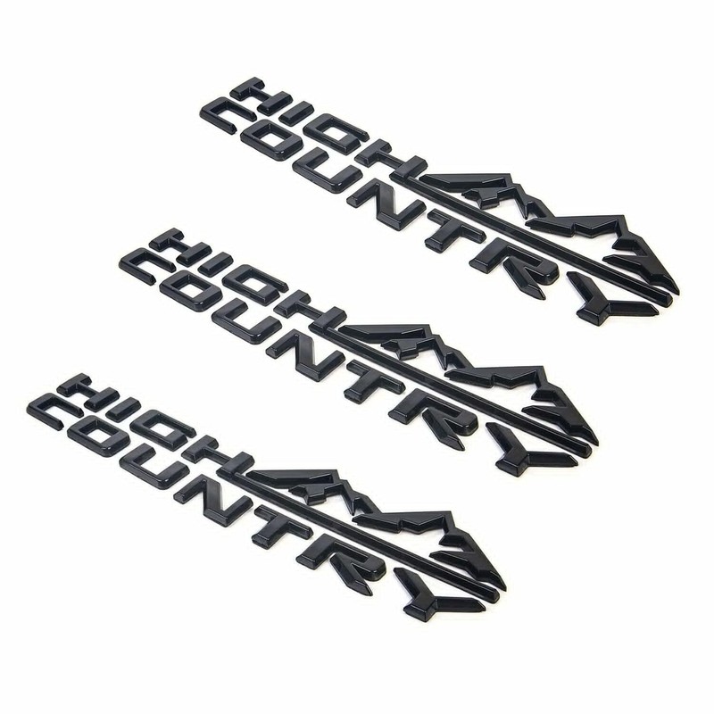 3X 2019-2023 Tahoe Silverado High Country Fender Tailgate Letter Logo