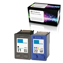 OCProducts Refilled Ink Cartridge Replacement for HP 21 and HP 22 for PSC 1410 Deskjet F4180 F2280 D2360 D1560 D2460 Officejet 4315 (1 Black 1 Color)