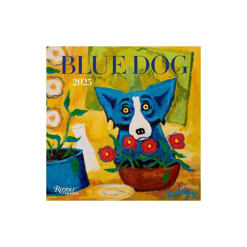 Blue Dog 2025 Wall Calendar