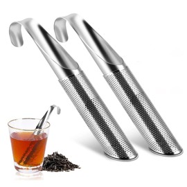 2 Packs Stainless Steel Tea Filter with Special fine mesh, Ultra fine Hole Tea Infuser Loose Tea, 304 Stainless Steel Long Handle Tea Filter, seasonings, Spices, Coffee
