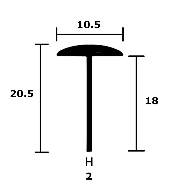 Flexible EPDM Black Rubber T Section T Shape Protector Trim