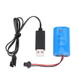 Upgraded Rechargeable Battery 7.4V 500mAh With USB Cable for WPL / Crawler / Military RC Car