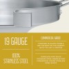 CONCORD Stainless Steel 8 Piece 22" Comal Cookware Set