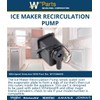 Whirlpool W11566405 OEM Ice Maker Recirculation Pump, Black