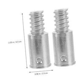 2pcs Replacement Re Adapter Pole Broom Kit Threaded Tip for Tips End Metal Handle Extension Mop