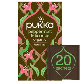 Pukka Peppermint & Liquorice Organic Herbal Tea 20 Sachets 30g