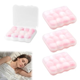 48PCS Wax Ear Plugs for Sleeping Reusable Noise Cancelling Moldable Ear Plugs for Swimming Sleeping Soft Wax Earplugs with Carry Case for Sensitive Ears Perfect for Swimming Studying Airplane Sleep an