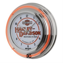 Summit Racing Gifts� Harley-Davidson� Genuine Neon Clock HDL-16623