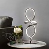 Mayful Modern Table Lamp with LED Spiral Design, Bedside Lamp